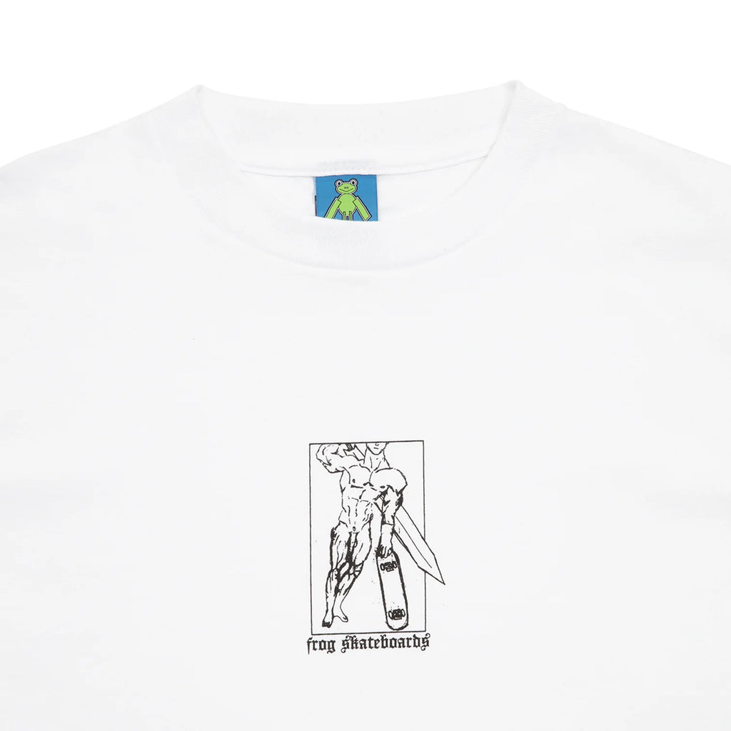 Frog T-Shirt Midieval Sk8lord White graphic detail view