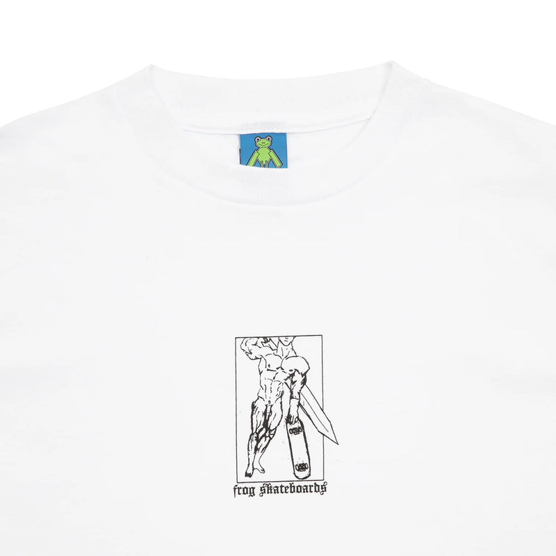 Frog T-Shirt Midieval Sk8lord White graphic detail view