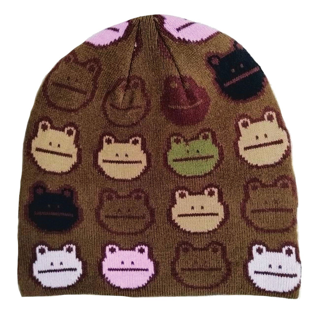 Frog-Frog Nation Beanie (Brown)