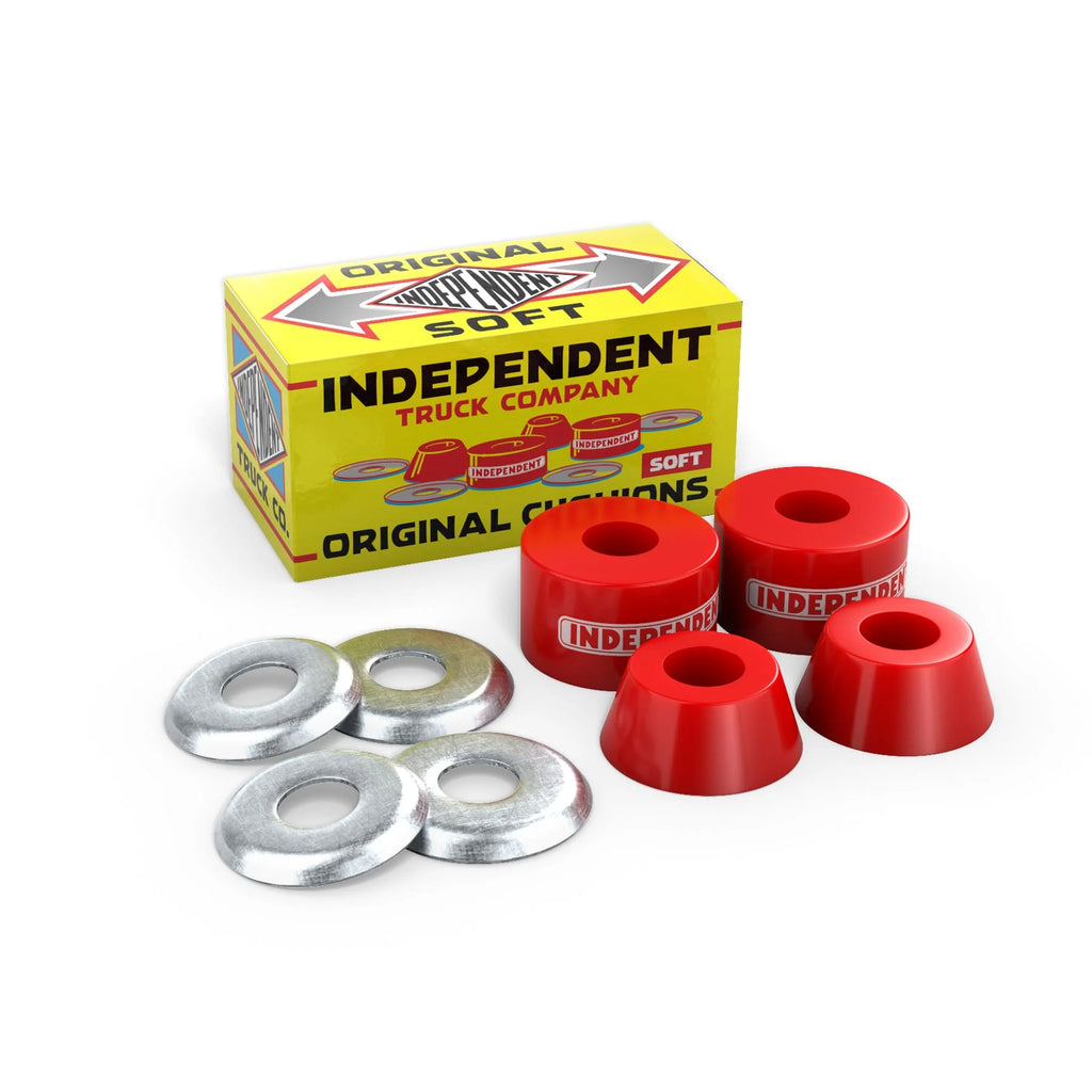 Independent Bushings Stages 1-7 Red Original Soft 90A package and contents view
