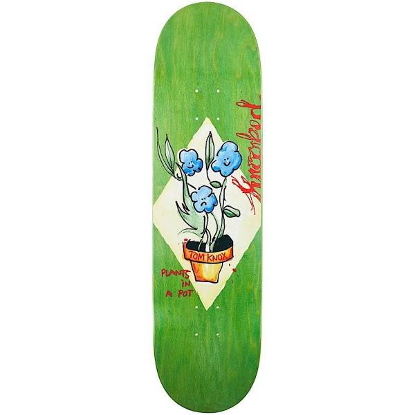 Krooked Deck Knox Blue Flowers  8.5" bottom view