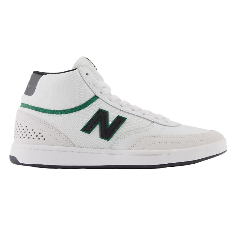 New Balance Numeric 440 High White/Black/Green side view