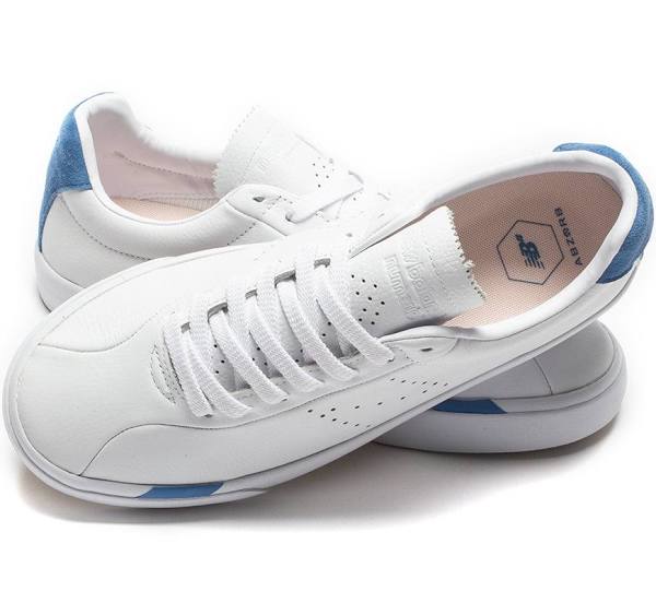 New Balance Numeric 22 White/Blue pair view from above