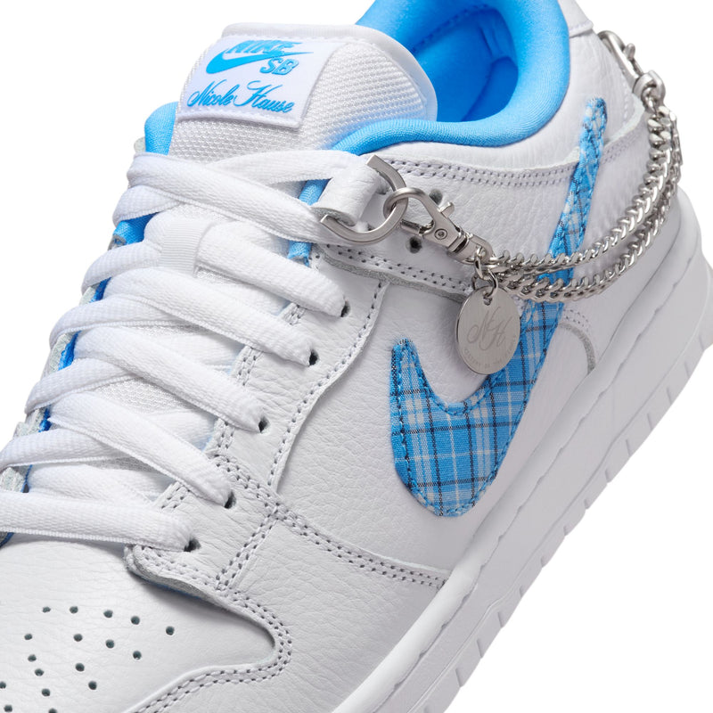 Nike SB Dunk Low Pro "Nicole Hause" White/University Blue-Midnight Navy-Pure Platinum