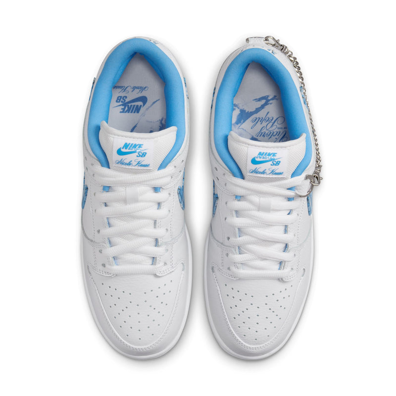 Nike SB Dunk Low Pro "Nicole Hause" White/University Blue-Midnight Navy-Pure Platinum