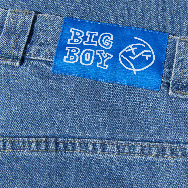 Polar Big Boy Jeans Mid Blue back label view