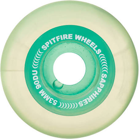 Spitfire Wheels Sapphires 53mm 90D Clear Green side view