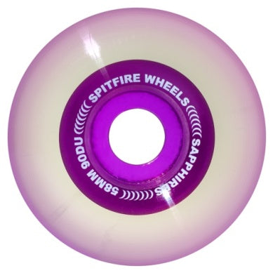 Spitfire Wheels Sapphires 58mm 90D Clear Purple side view