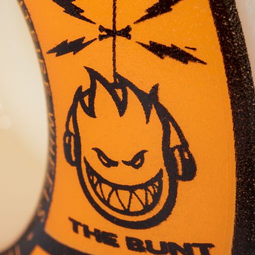Spitfire Wheels F4 Classic "The Bunt" Shots Fired 52mm 99D logo detail view