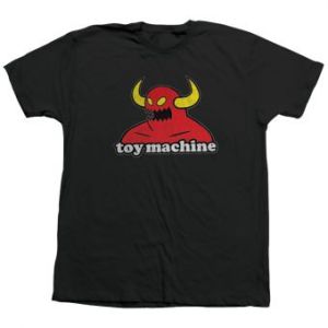 Toy MachineMonster Logo T-shirt Black front view