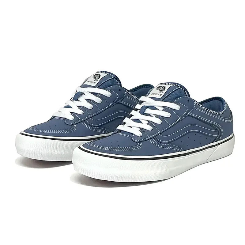 Vans Rowley True Navy/White pair view on angle