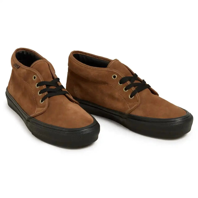 Vans Skate Chukka VCU Brown/Black pair and top down view