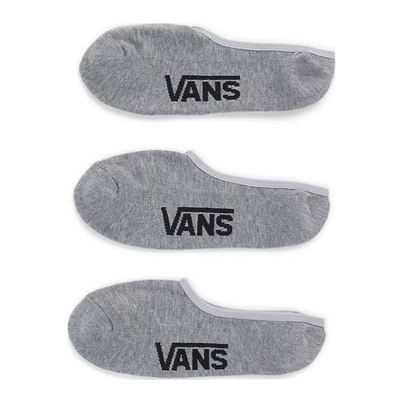 Vans Socks Super No Show 3 Pack Heather Size 6.5 - 9 pack view