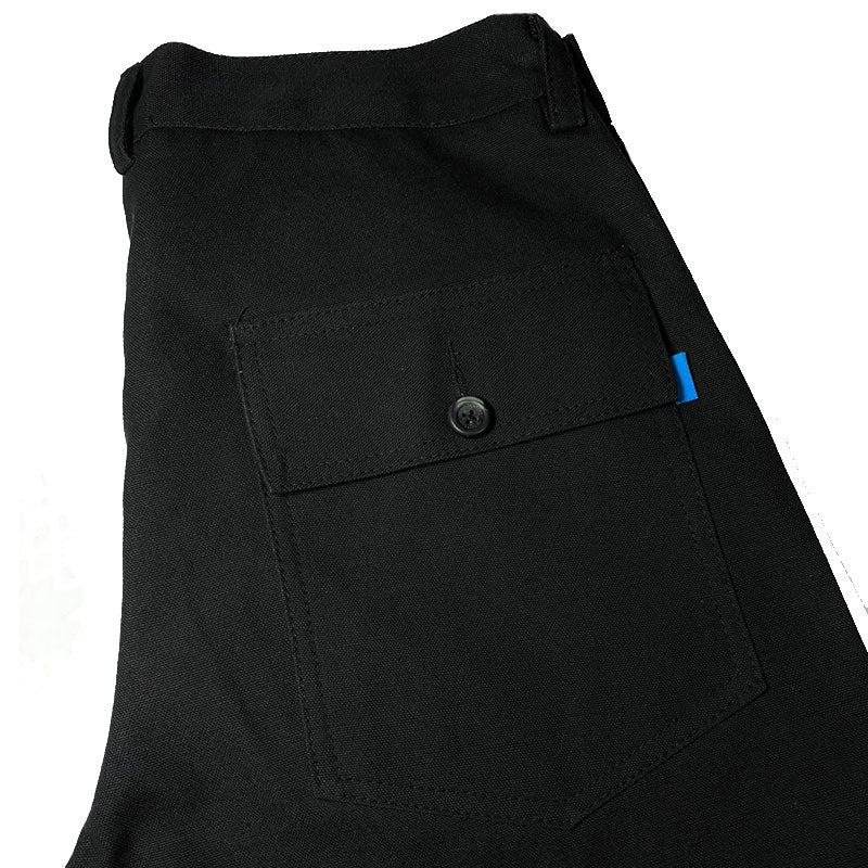 Blue Tile Lounge B97 Canvas Pant Black back pocket detail