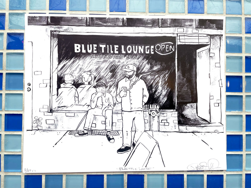 Blue Tile Lounge Store Front Print 1 of 20