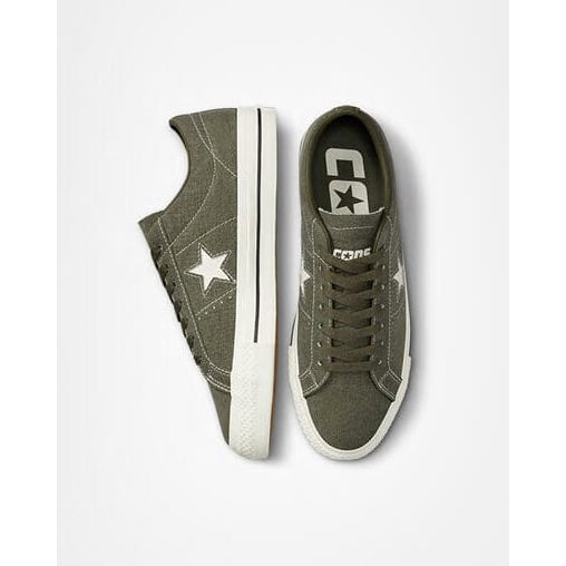 Converse One Star Pro Ox Utility/Egret/Black pair view one on side