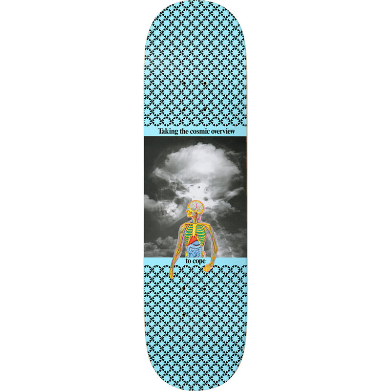 Fucking Awesome Deck Cosmic Overview Sky Blue 8.38" bottom graphic