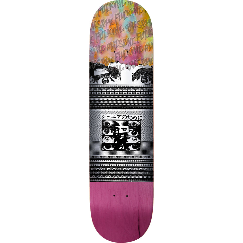 Fucking Awesome Deck Eyes 2 Silver/Black 8.25" bottom graphic