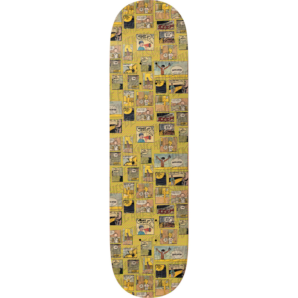 Fucking Awesome Deck Comic Neon Green 8.18" bottom graphic