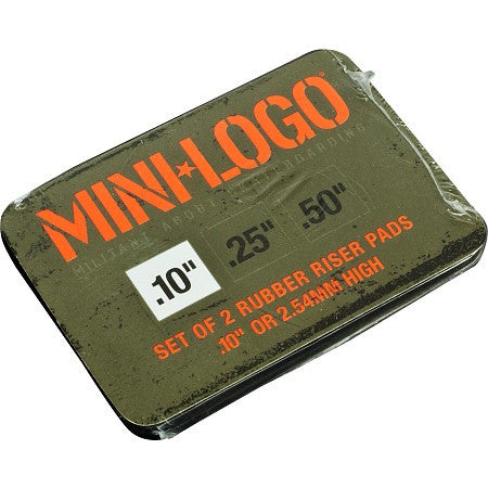 Mini Logo Risers Rubber 1/8 Inch