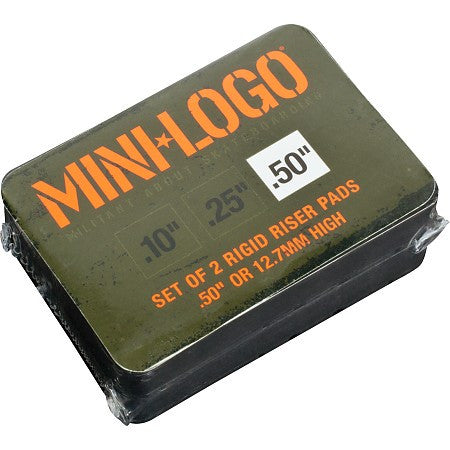 Mini Logo Risers 1/2 Inch 2 per pack black