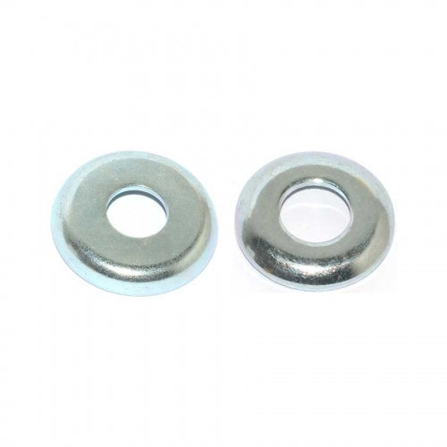 Mini Logo Bottom Cup Washers 2 per pack silver
