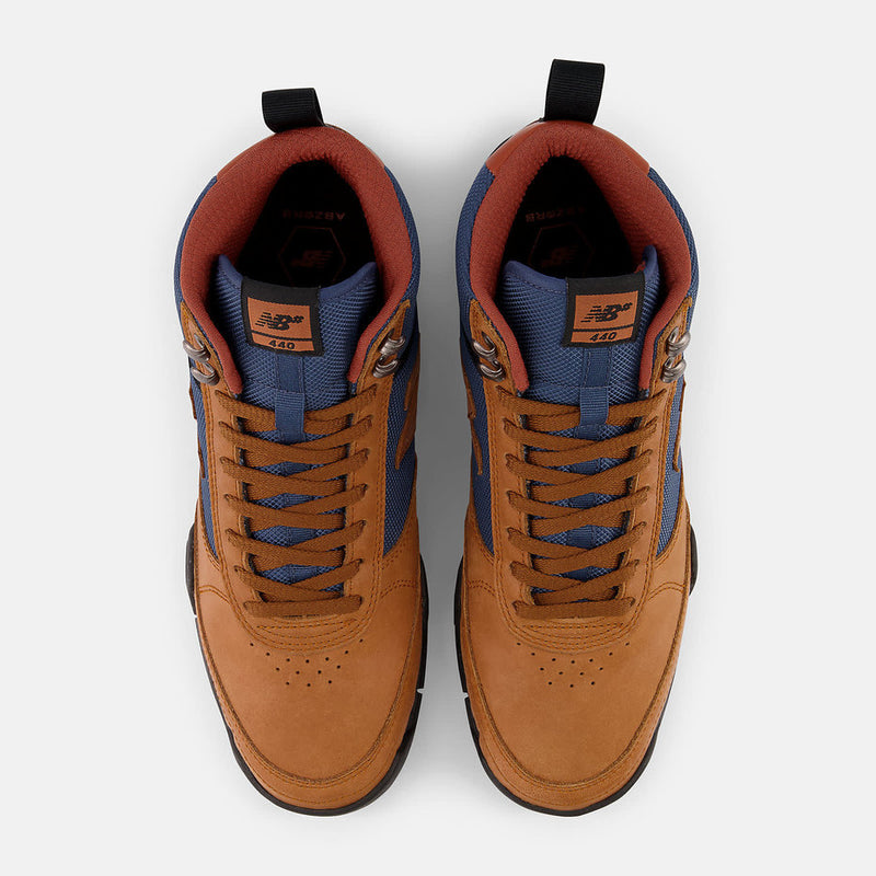 New Balance Numeric 440 Trail Brown/Blue top down view