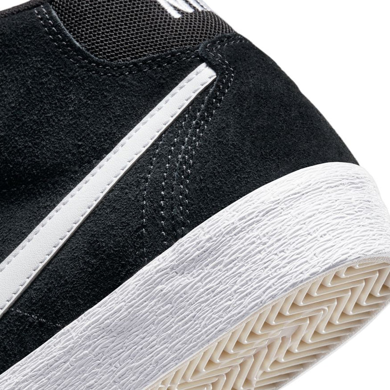 Nike SB Bruin High Black/White-Black-Gum Light Brown heel detail
