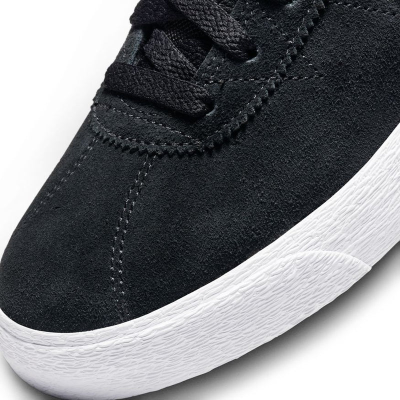Nike SB Bruin High Black/White-Black-Gum Light Brown toe detail