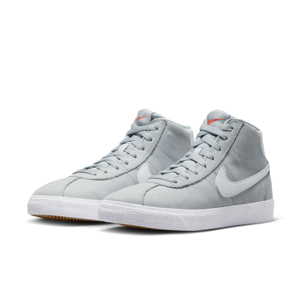Nike SB Bruin High ISO Wolf Grey White pair view