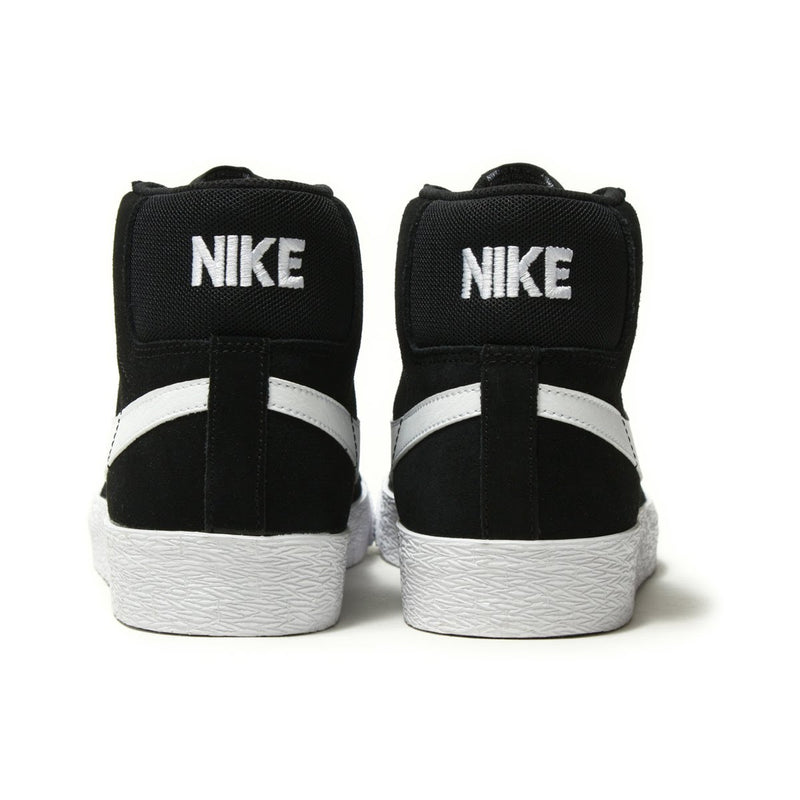Nike SB Zoom Blazer Mid Black/White back view
