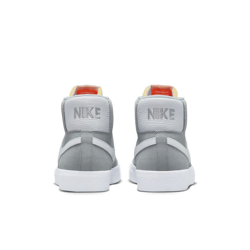 Nike SB Zoom Blazer Mid ISO Wolf Grey/White-Wolf Grey back view