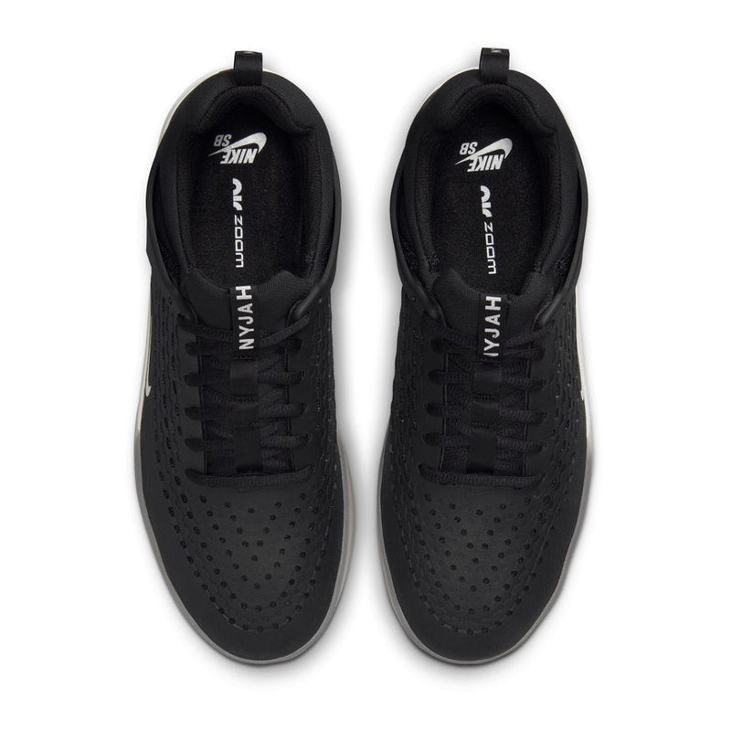 Nike SB Zoom Nyjah 3 Black/White-Black-Summit White top down view