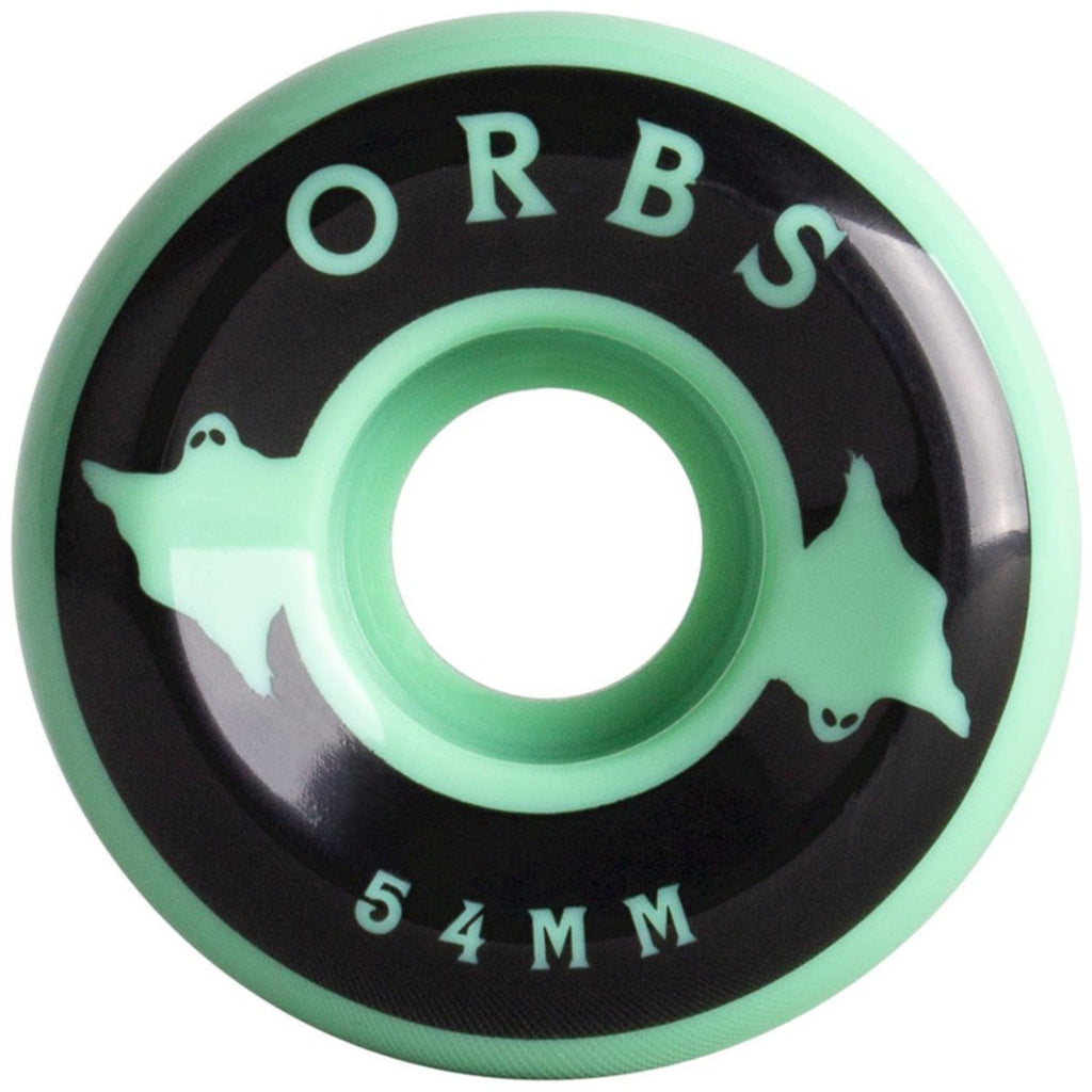 Orbs Wheels Specters Solids Mint 54mm front view