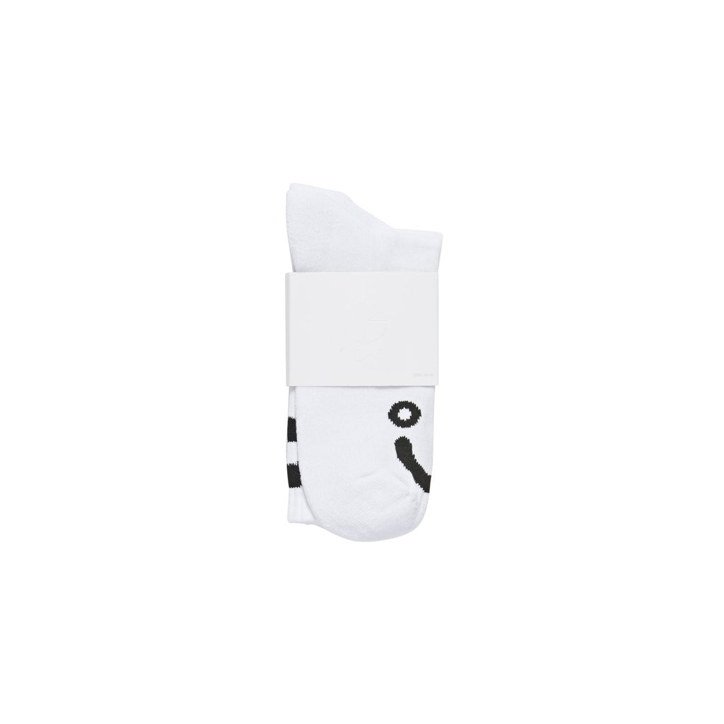 Polar Socks Happy Sad White/Black in packaging