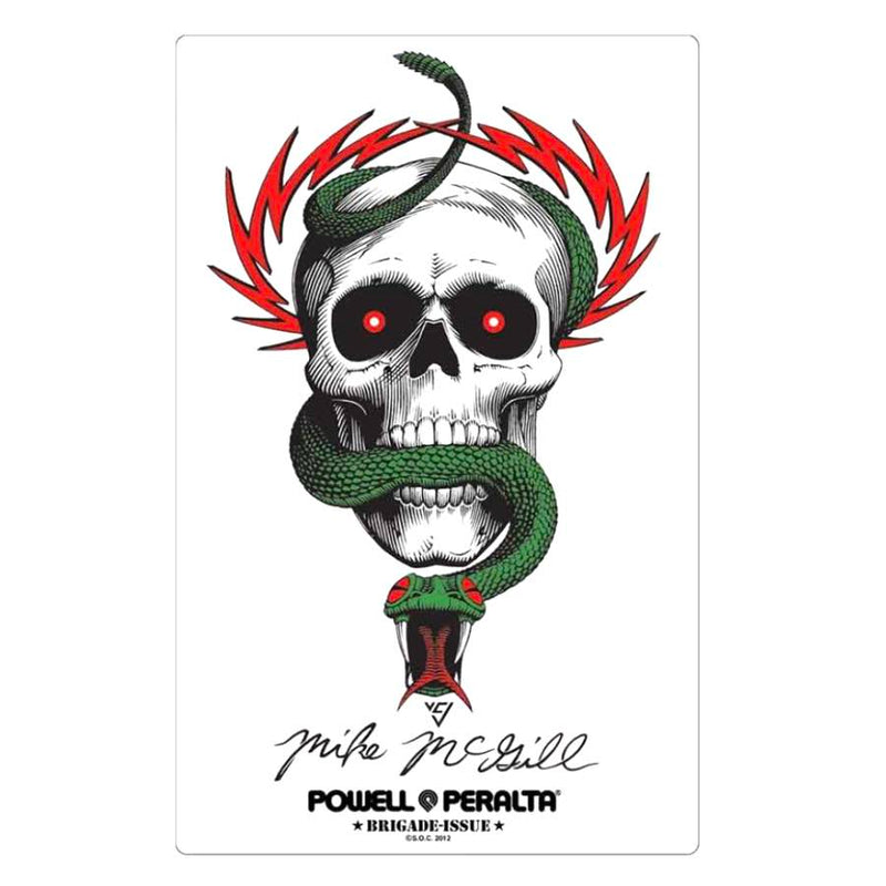 Powell Peralta Enamel Pin Welinder Nordic Skull Red