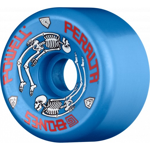 Powell Peralta Wheels G-Bones Blue 64mm front view angled