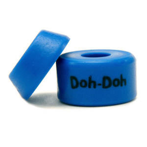 Shortys Bushings Doh Doh's Blue Soft 88a image of top and bottom bushing