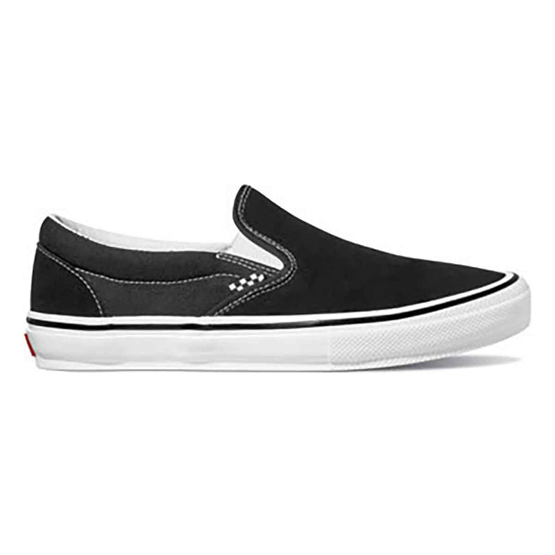 Vans Skate Slip-On Black/White side view 
