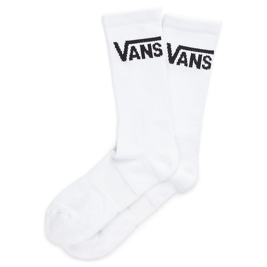 Vans Socks Skate Crew White Size 9.5 - 13 pair 