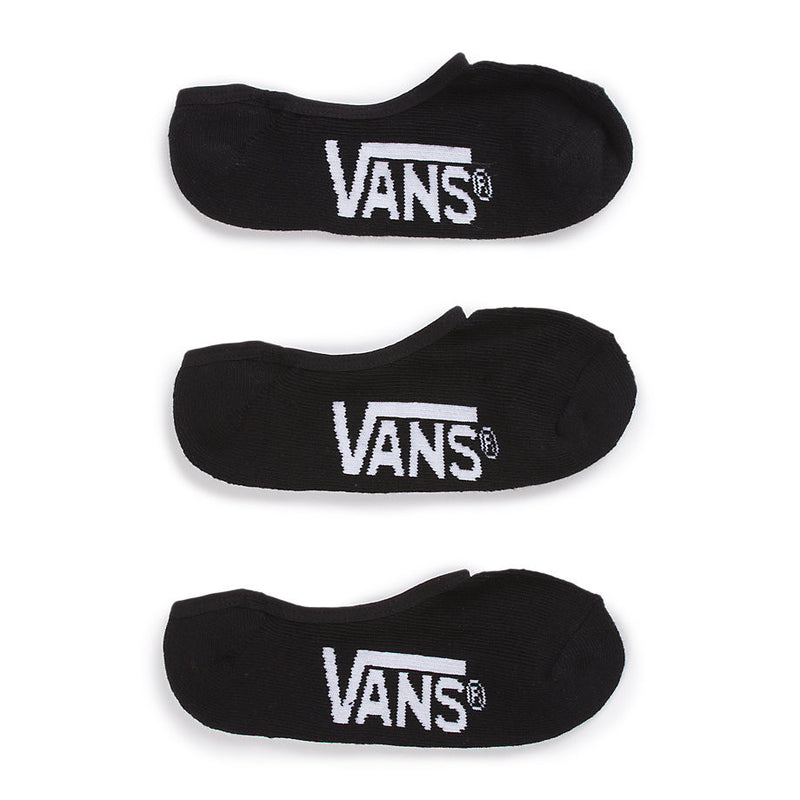 Vans Socks Super No Show 3 Pack Black Size 9.5 - 13 