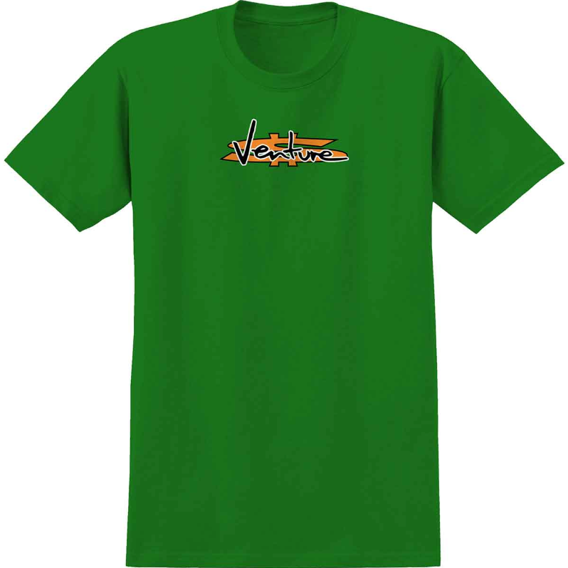 venture trucks tee with money sign green front view