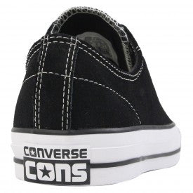 Converse CTAS Pro OX Black/White Suede heel view