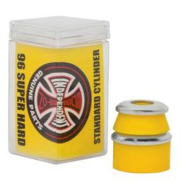 Independent Bushings Standard Cylinder Super Hard 96a yellow 4 bushings and 4 washers