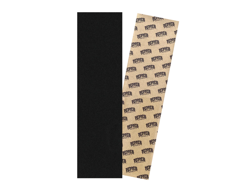 Pepper Grip Tape Black 9"x33" top and bottom view