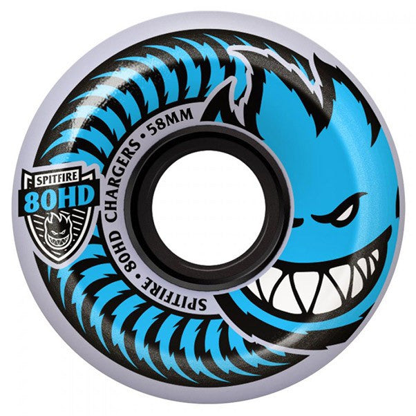 Spitfire Wheels 80HD Chargers Conical Full Clear 54mm front view